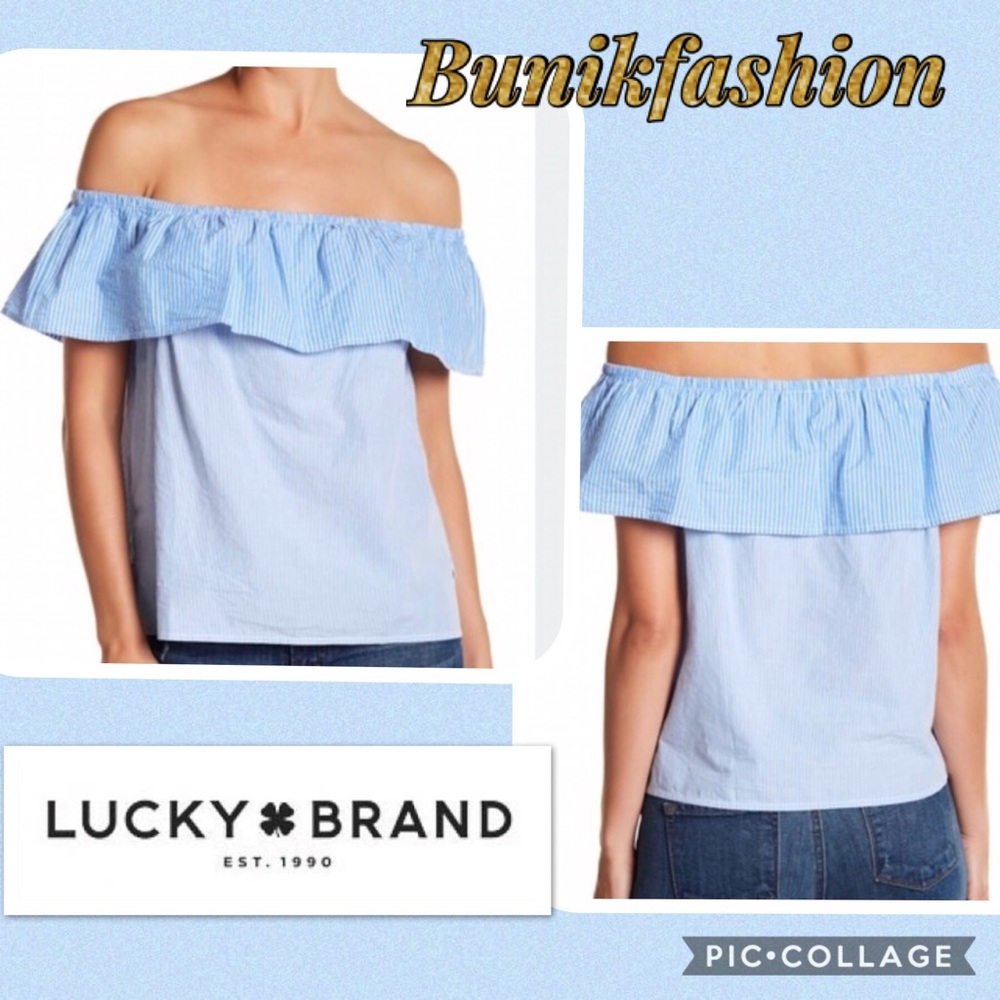 Lucky Brand off the shoulder top